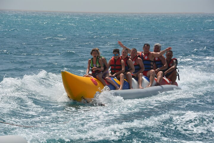 Hurghada Dolphin House and Banana Boat Fun with Snorkeling Time with Lunch Inc - Photo 1 of 12