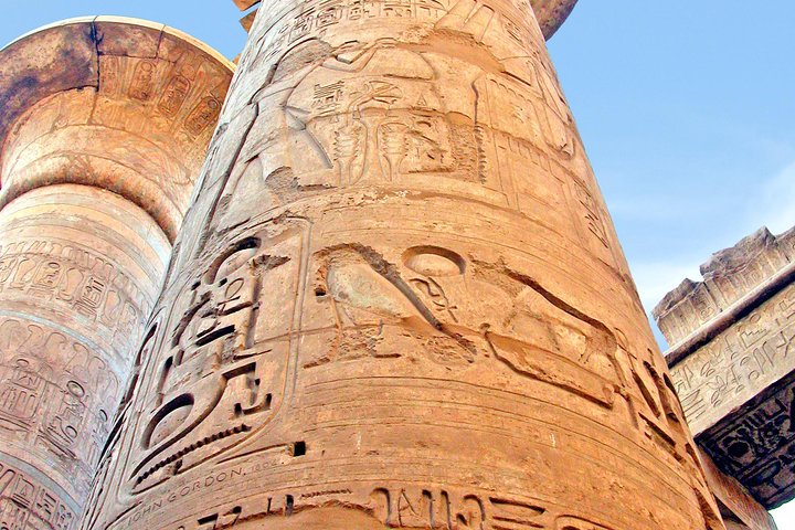 massive pillars at Karnak temple