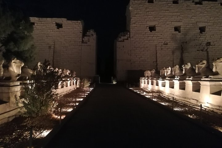 Karnak temple by night 