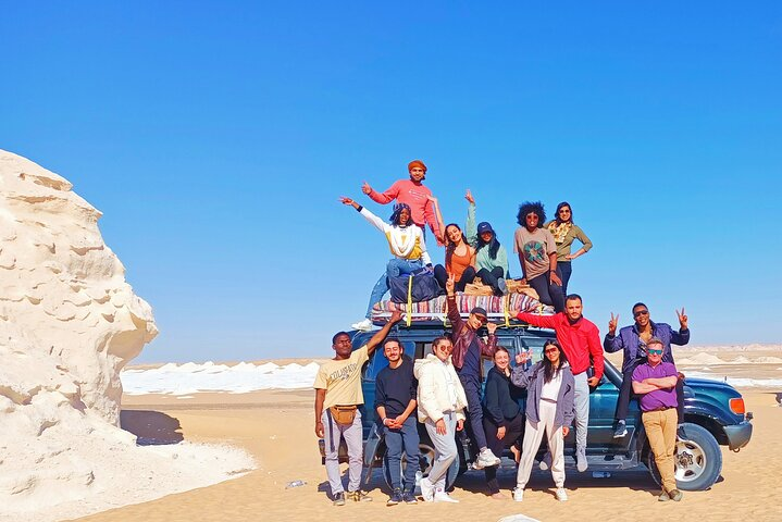 Overnight camping black and white desert.  - Photo 1 of 10