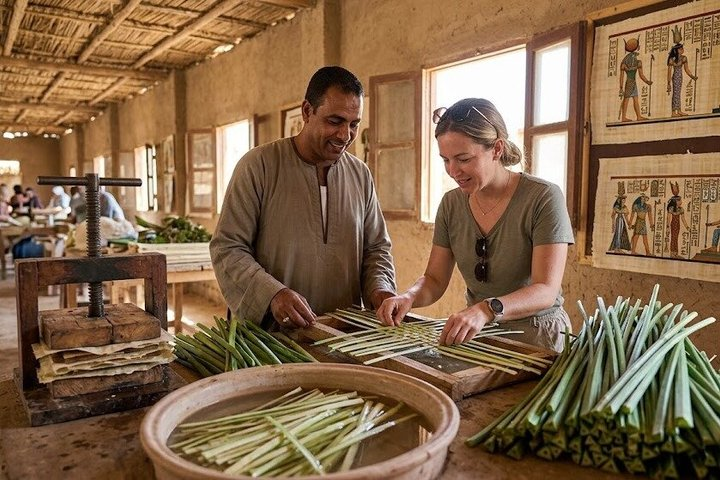 Papyrus Manufacturing Tour and learn Papyrus making in Egypt - Photo 1 of 8