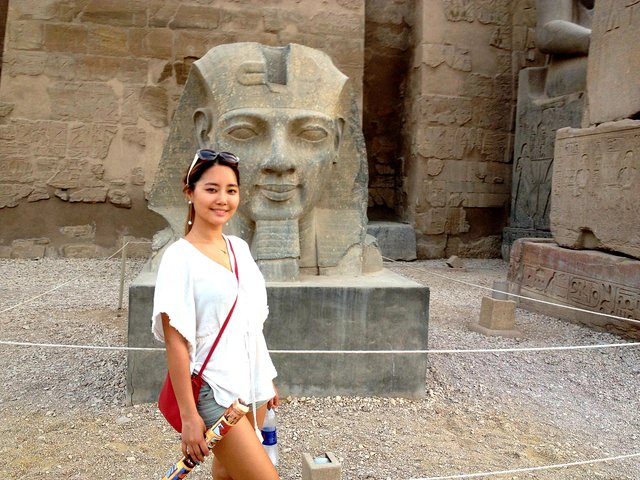 Statues of Ramses the Great,Luxor Temple ,luxor Travels,Nile River Valley.
