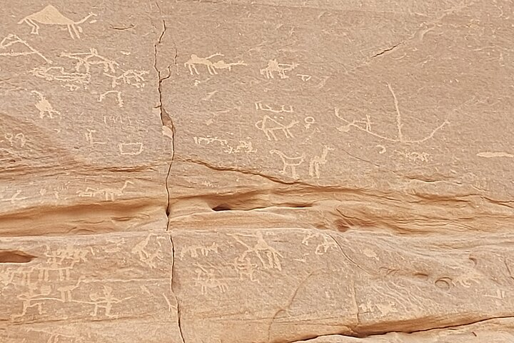 Est. 2000 yr old Nabatean graffiti 