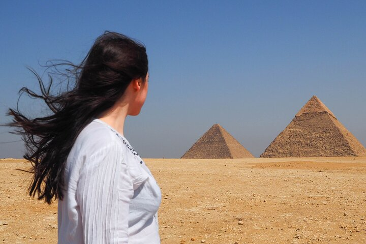 The panorama of Giza plateau