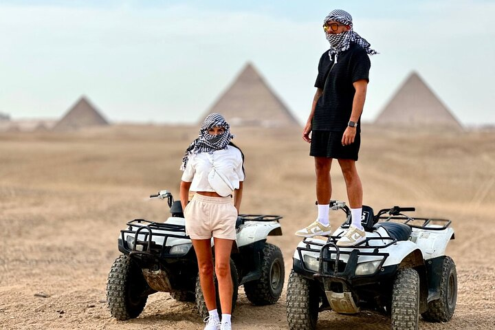 Private Trip Giza pyramids & an Atv quad bike ride from Cairo/Giza hotels - Photo 1 of 25