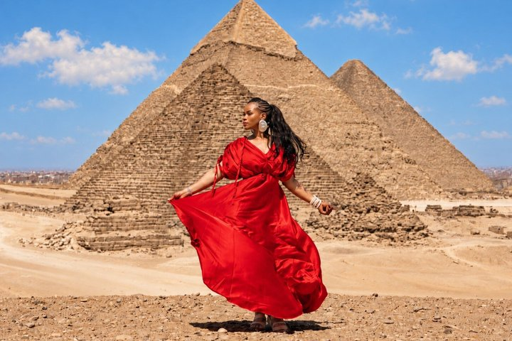 Giza Pyramids Professional Photoshoot with Camels & Rearing Horse - Photo 1 of 25