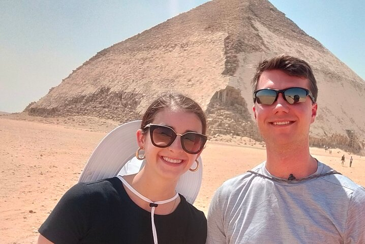 The Bent Pyramid of King Senefru in Dahshour.