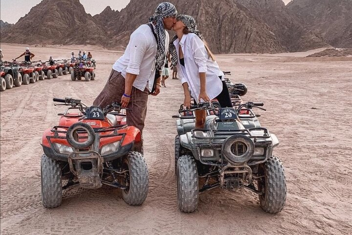 Sharm: Quad Bike or Car Buggy, Camel ride & optional VIP Bedouin Dinner & Show - Photo 1 of 10