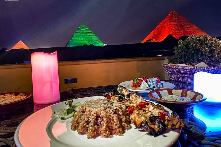 Sound and light show with Dinner with Pyramids view Roof Top Restaurant - Photo 1 of 7