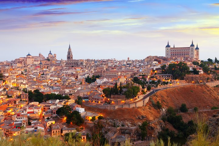 Discover the magic of Toledo’s rich history as you roam its ancient streets and take in stunning views from the Mirador del Valle immersing yourself in centuries of culture and tradition.