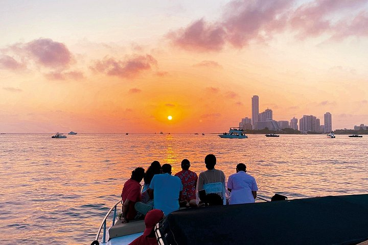 Golden Hours Cartagena: Sunset Boat, Drinks & Beach Club Party - Photo 1 of 10