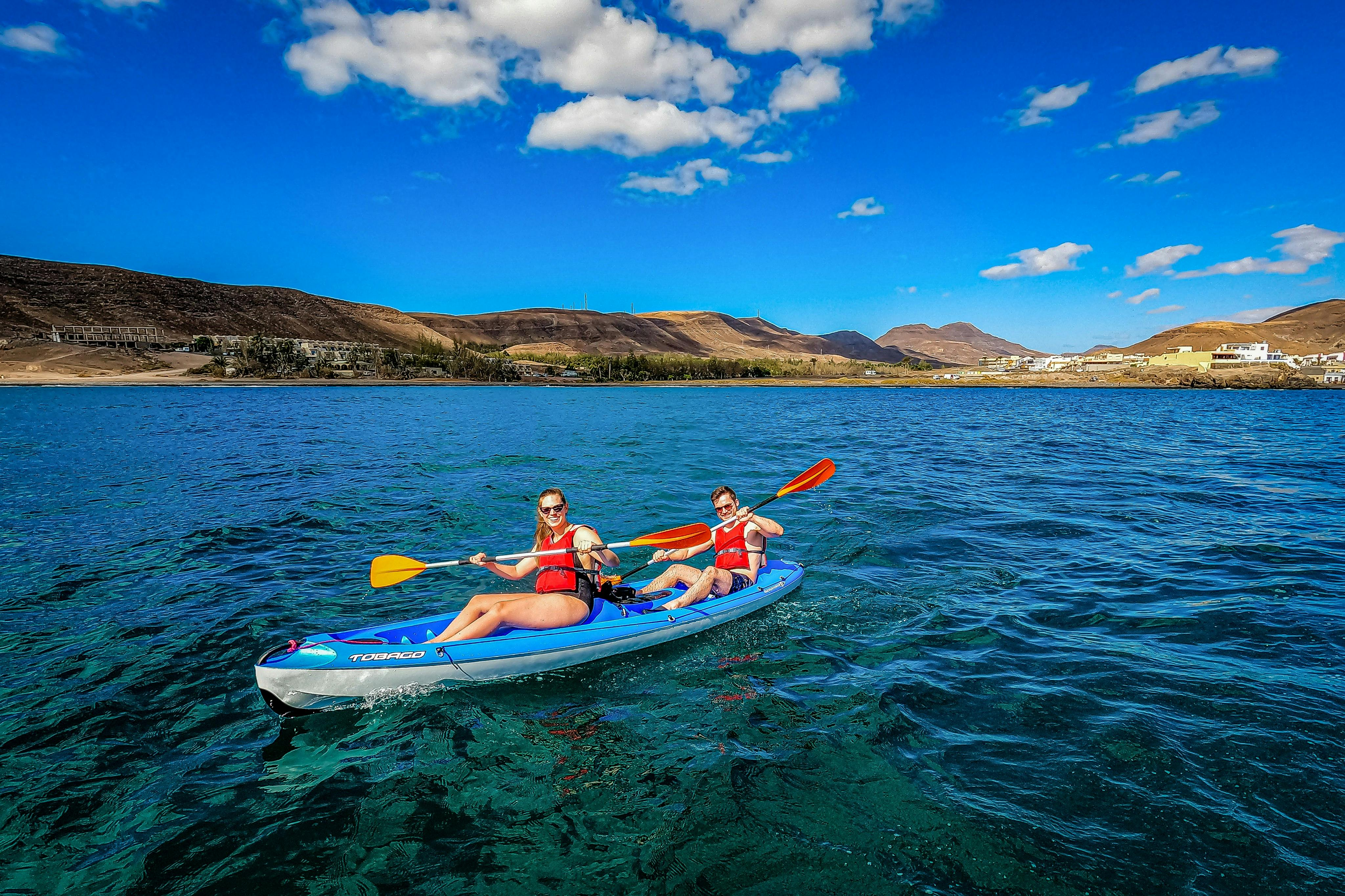 Fuerteventura: Guided Kayak & Snorkeling Tour + Roundtrip Transfer - Photo 1 of 3