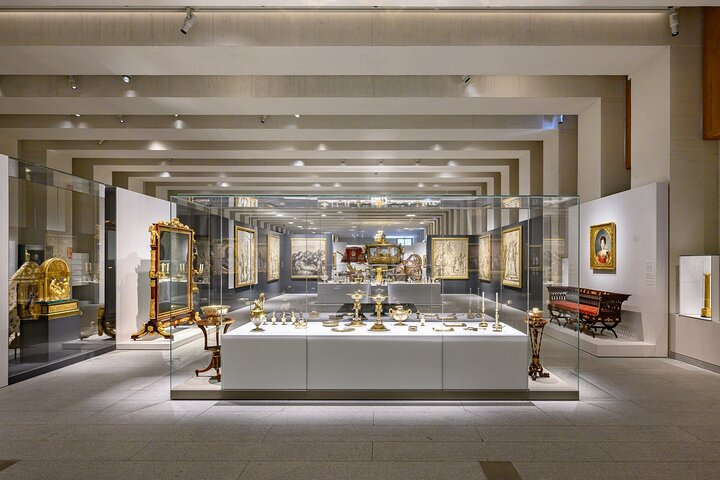 Explore the rich tapestry of history as you stroll through exquisite artworks and treasures uncovering the stories behind each masterpiece alongside an expert guide in Madrid's Royal Collections.