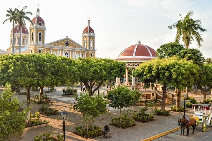Granada's Central Park and Cathedral