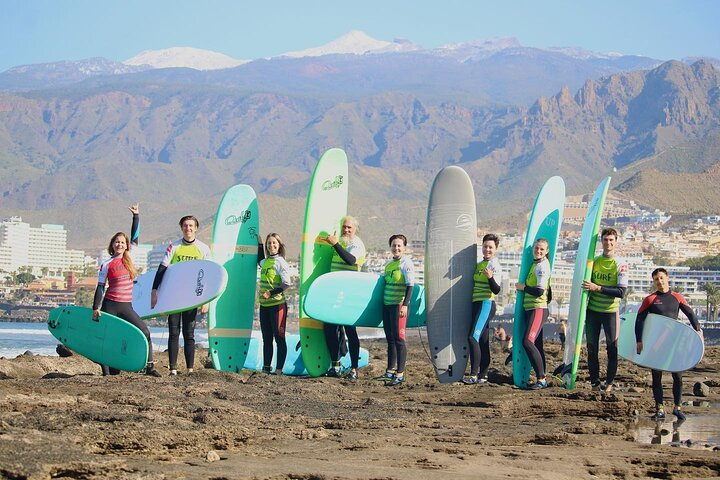 Group Surfing Lesson at Playa de las Américas, Tenerife - Photo 1 of 5
