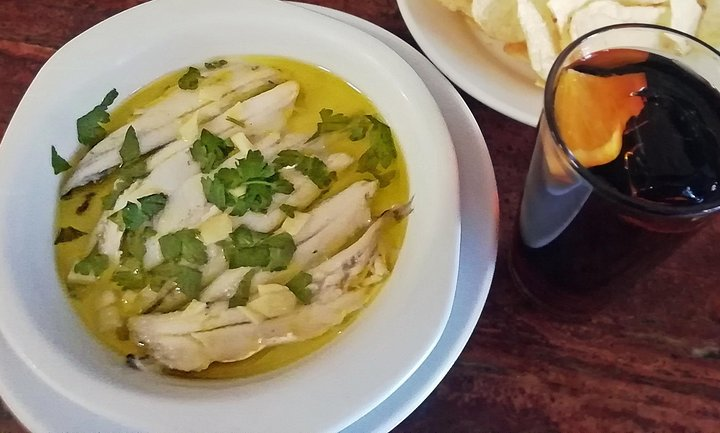 Boquerones and Vermouth in Bodegas Ricla