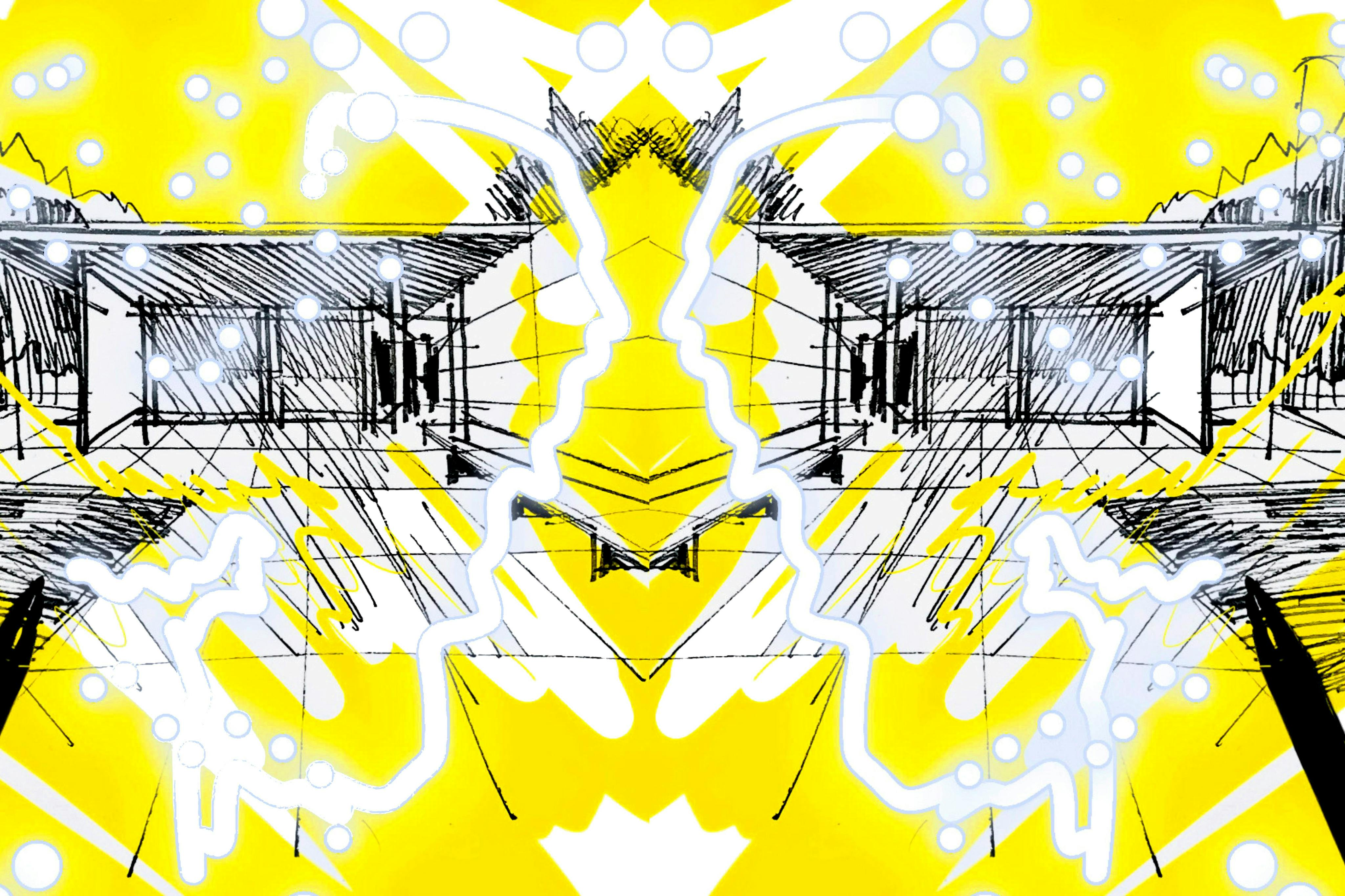 Mies van der Rohe Pavilion: Draw the Pavilion with Magic Family Workshop - Photo 1 of 3