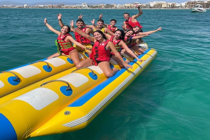 Private Banana Floating Water Activity in the Balearic Islands - Photo 1 of 7