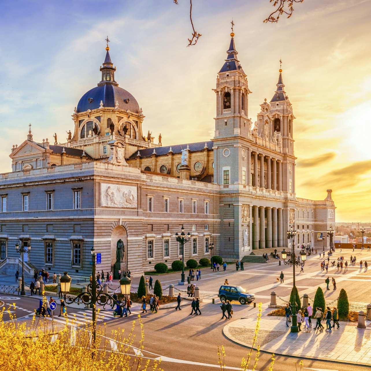 Immerse yourself in Madrid's rich heritage as you explore the stunning Royal Palace and the majestic Cathedral of La Almudena where history unfolds at every corner.