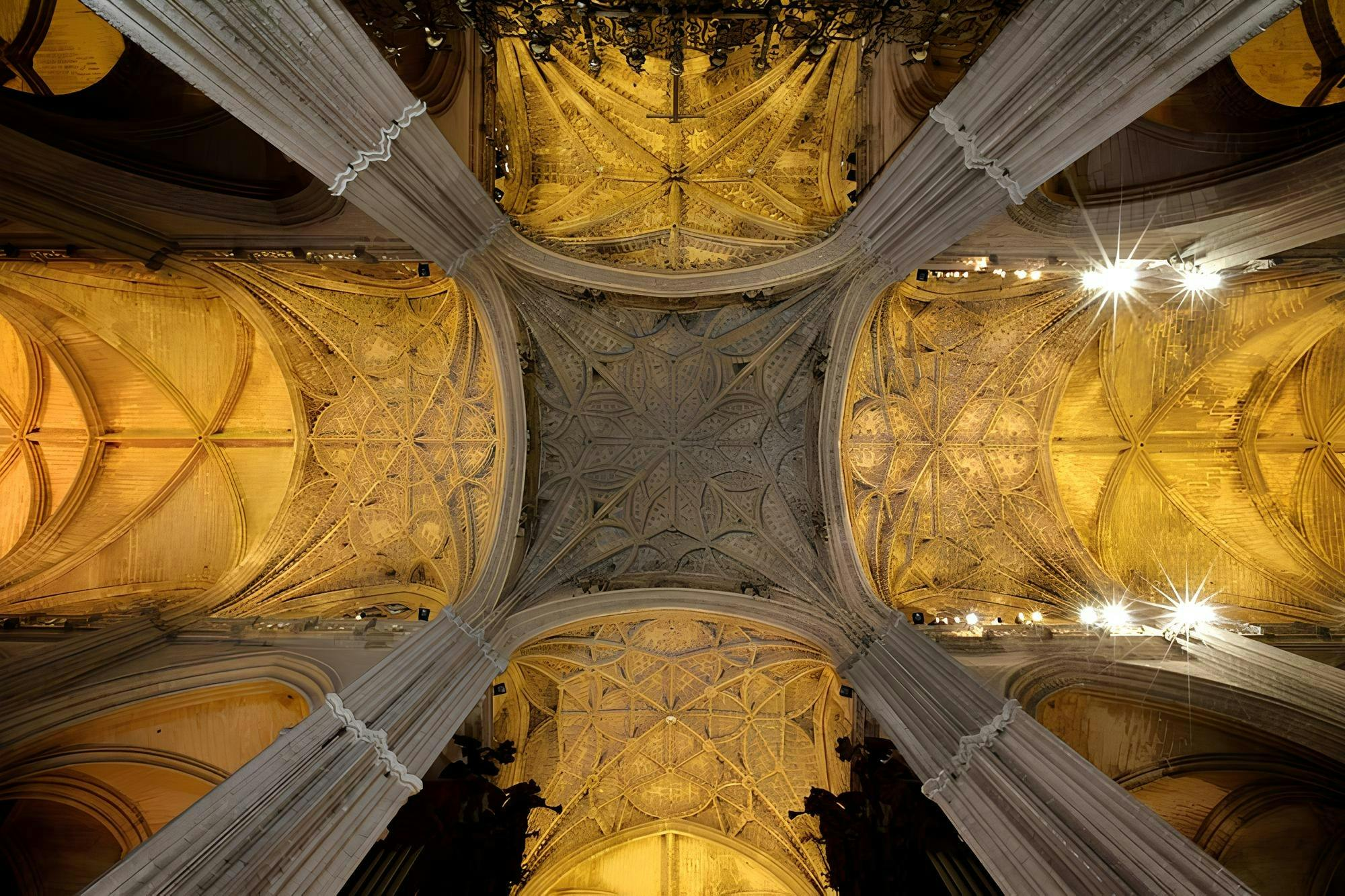 Seville Cathedral: Skip The Line Entry + Guided Night Tour + Light Show - Photo 1 of 6