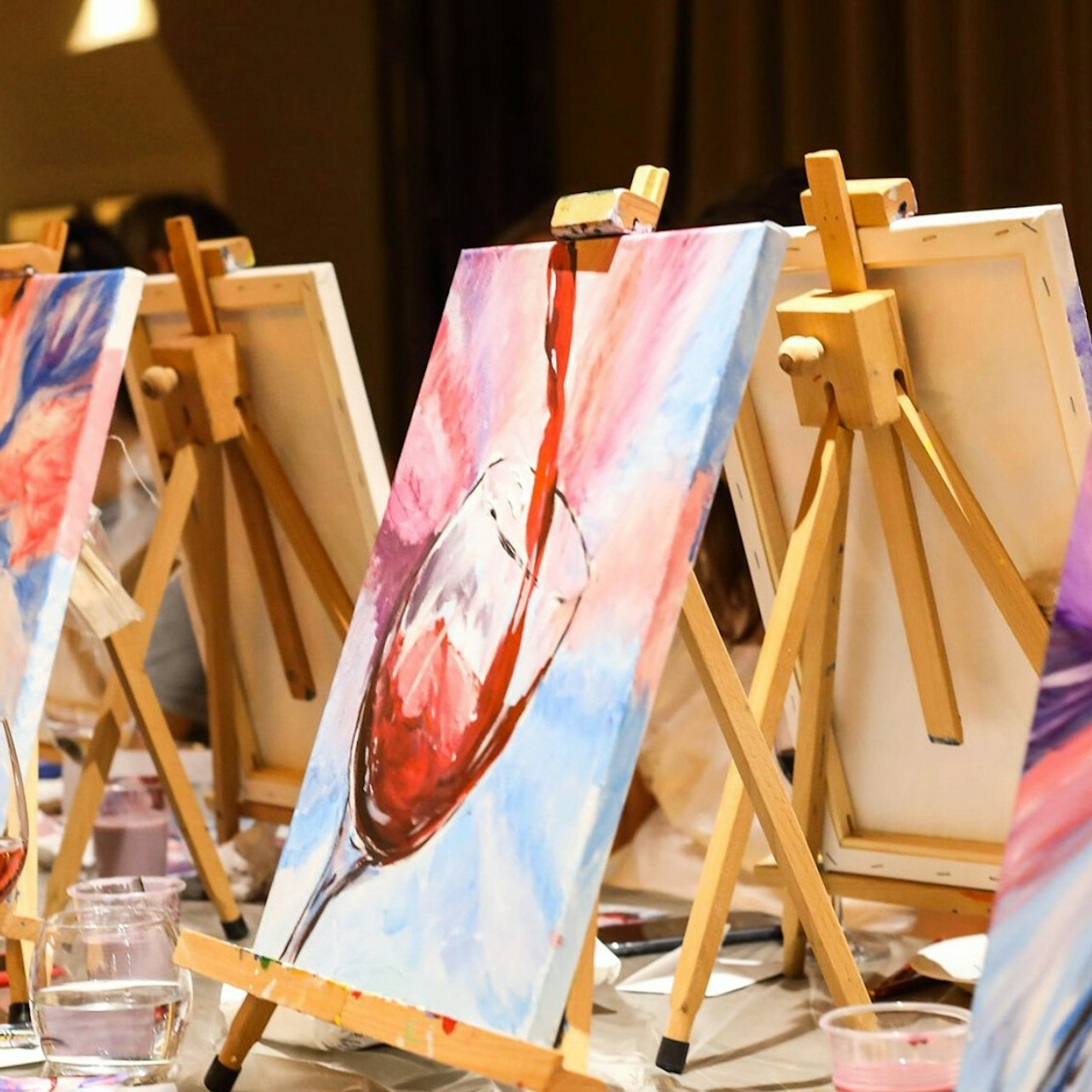 Seville: Wine Gogh Glow Academy Guided Painting & Wine Workshop - Photo 1 of 3