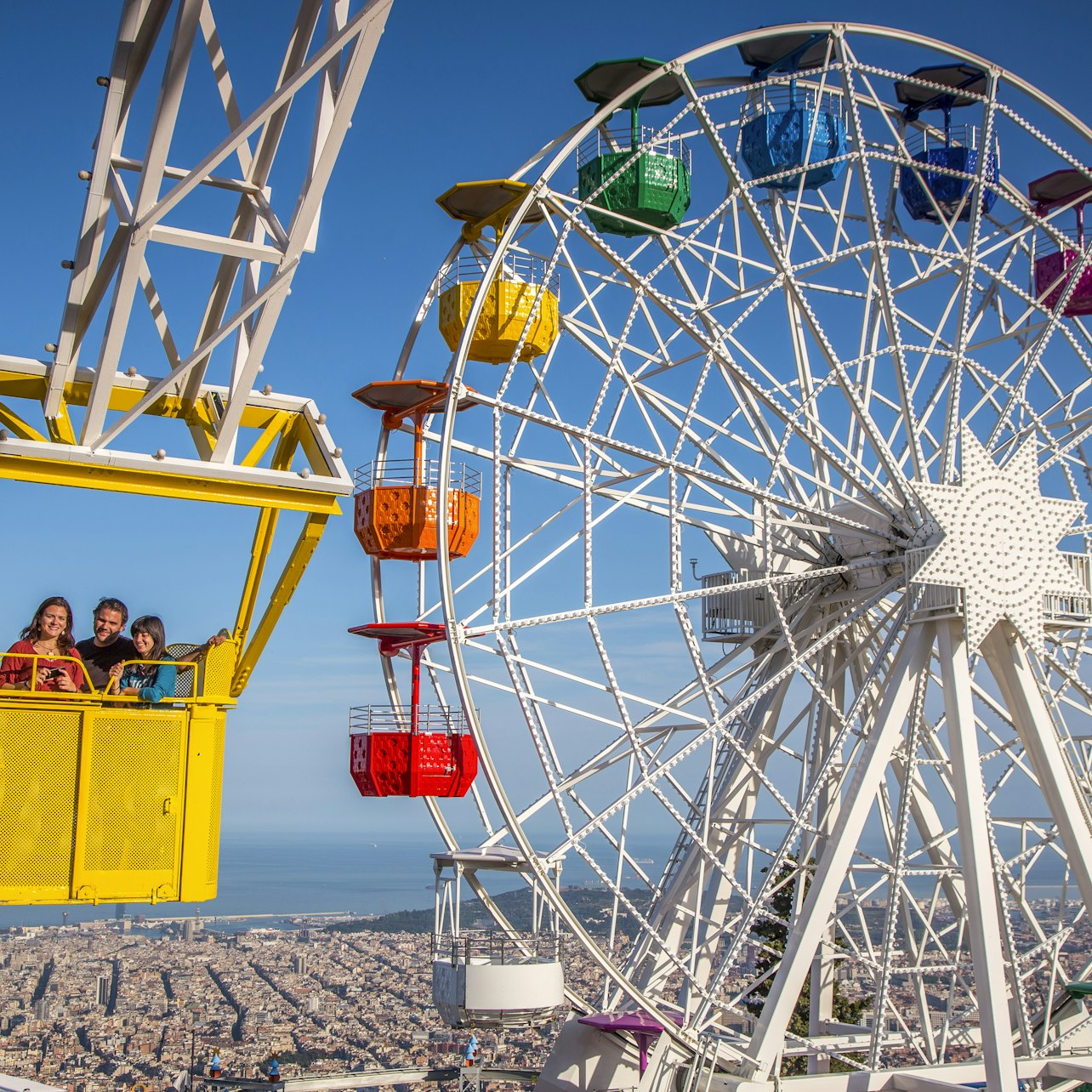 Breathtaking views await at Tibidabo Amusement Park where timeless rides and modern attractions unite all framed by stunning Barcelona scenery. Enjoy laughter and memories high above the cityscape.