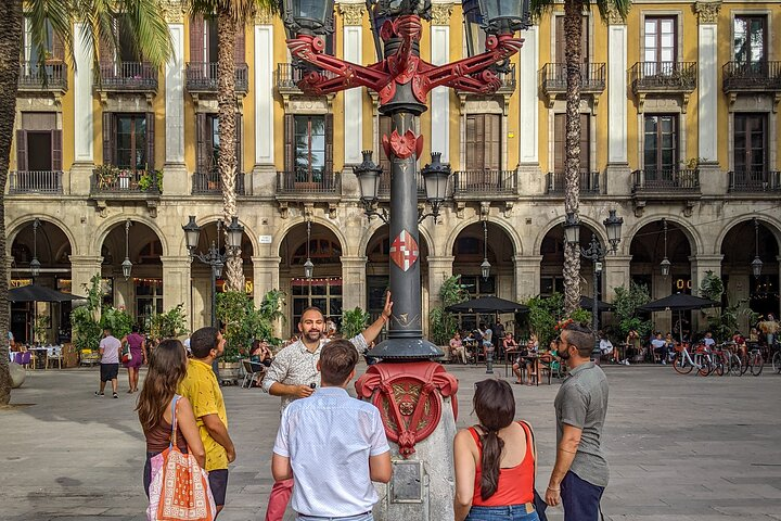 Visiting an almost-200-year-old plaza with arched porticos surrounding it