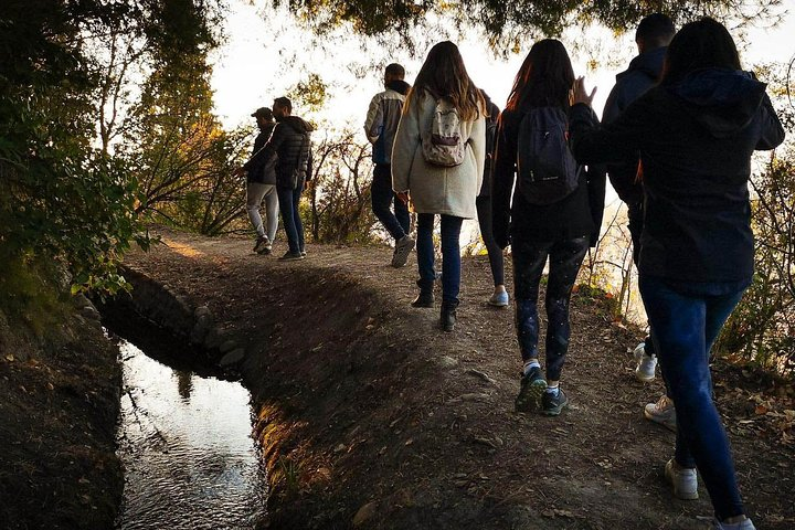 Walking along the ditch that supplied water to the Alhambra