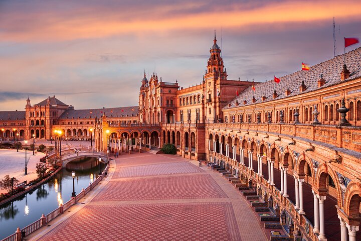 Experience the stunning architecture and history of Seville at Plaza de España where every corner offers a glimpse into the rich culture of this remarkable city.