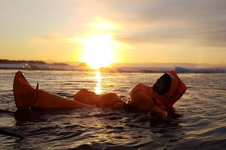 Midnight sun floating