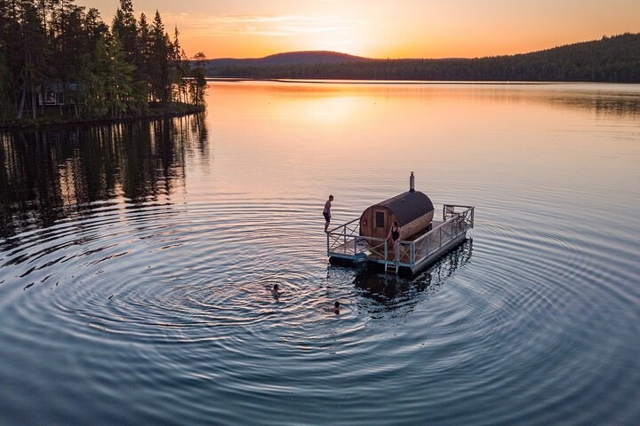 Experience the serenity of the Arctic as you relax in a wood-heated sauna surrounded by stunning river views and the glow of the midnight sun on this unique cruise.