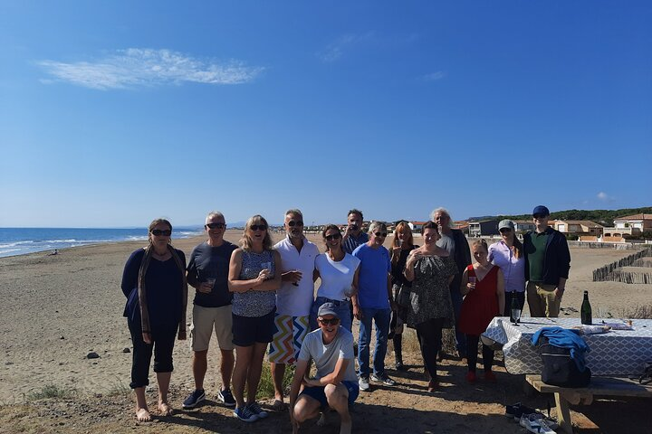 Wine tasting on the beach