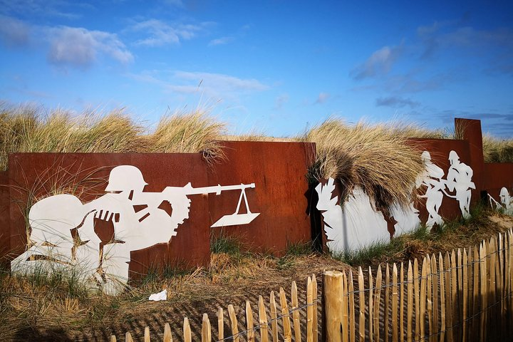 JUNO BEACH. Courseulles Sur Mer, Normandy. "MIKE" Sector. Dunes facing the beach.