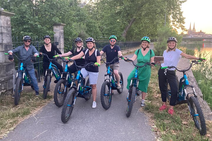 The team on a walk along the banks of the Nive.