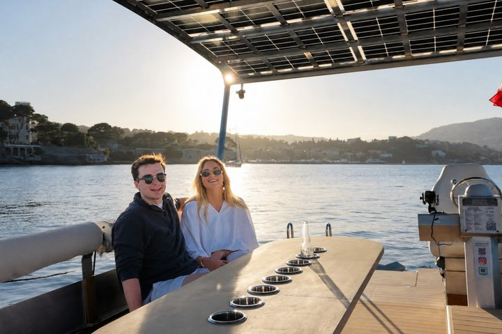 Private Sunset Tour in Solar Boat near Nice and Monaco - Photo 1 of 7