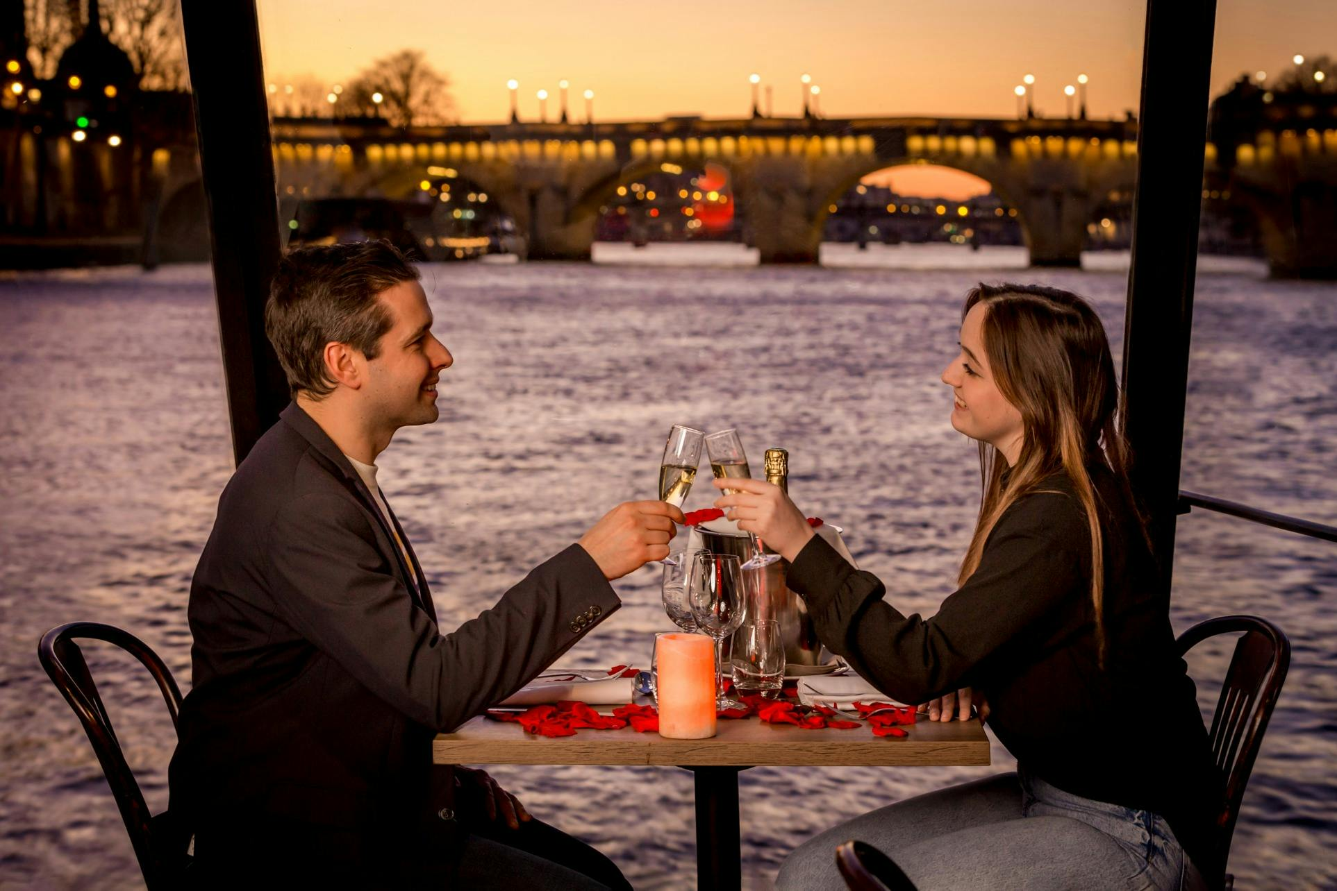 Paris: Seine River Dinner Cruise + Eiffel Tower Access + Moulin Rouge Show - Photo 1 of 8
