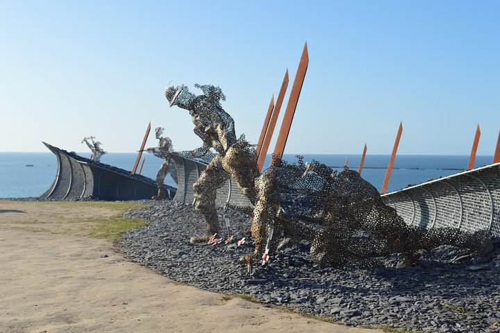 "D-Day 75" Sculpture at Arromanches