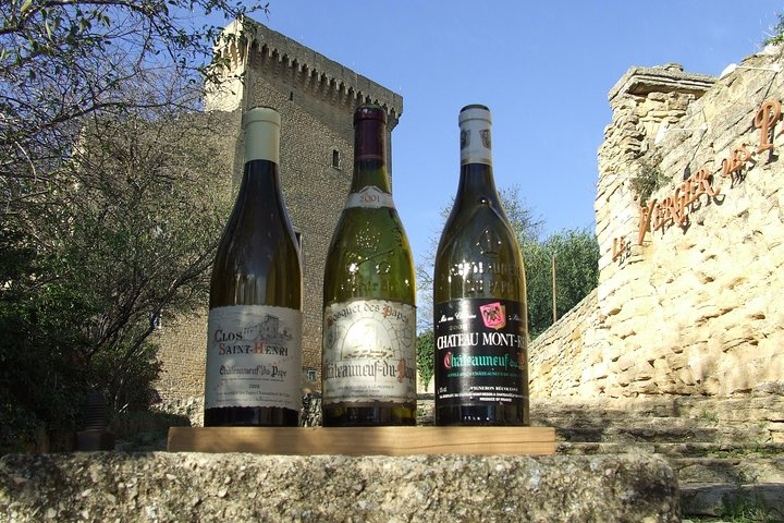 Some wines in Châteauneuf du Pape