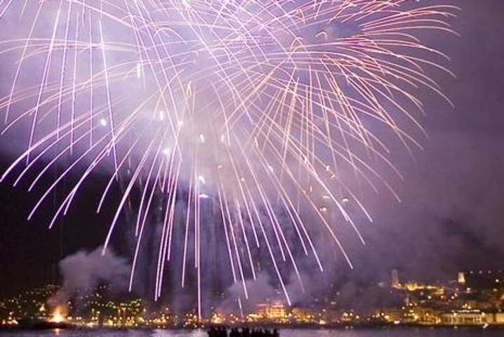 Watch the fireworks over the Bay of Cannes after dinner