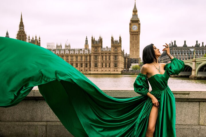 green dress for photoshoot Gwenyth Maternity Gown for Photoshoot