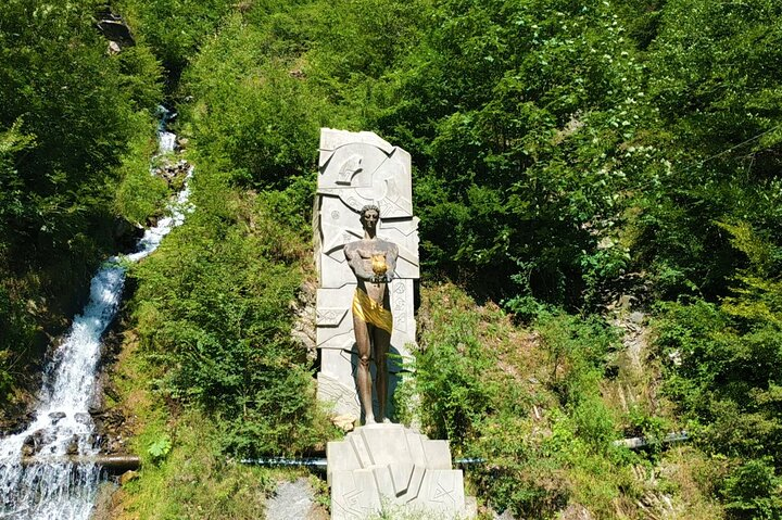 Monument to Prometheus in Borjomi Central Park