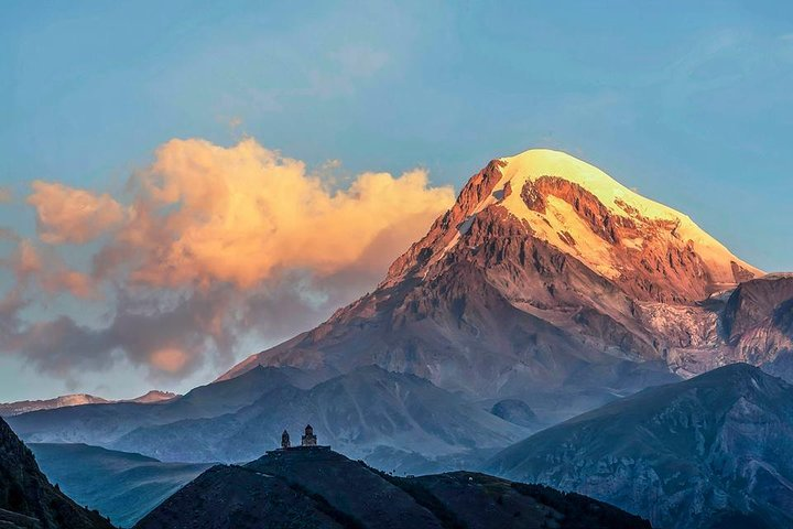 Gergeti Trinity Church and Kazbegi