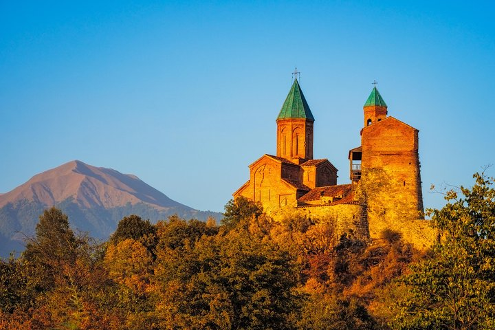 Sunset at Gremi monastery 