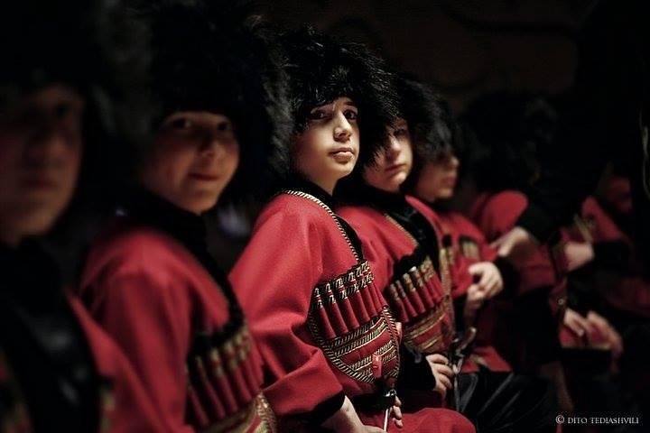 Georgian folk dancer children