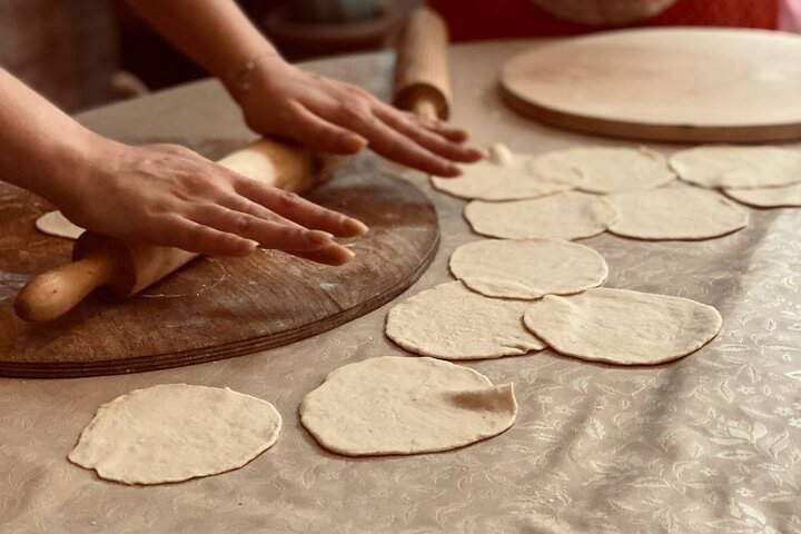 The process of making Khinkali