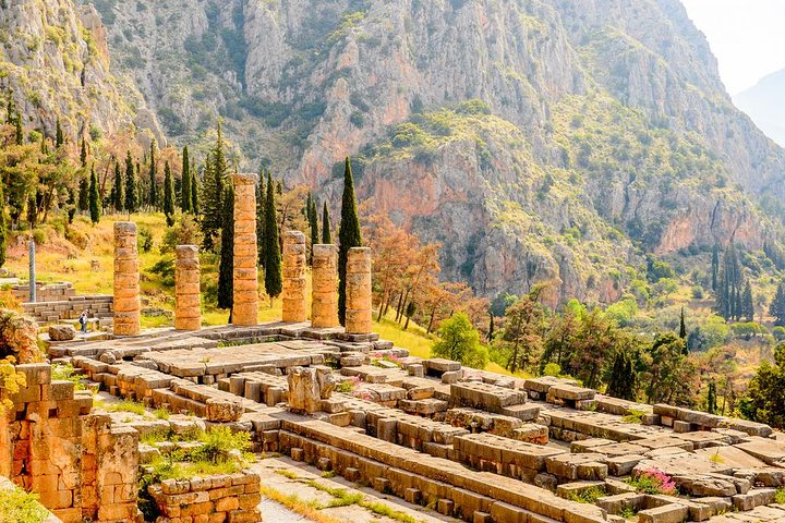 The temple of Apollo in Delphi