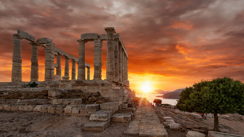 Athens & Cape Sounio Sightseeing tour Luxury Sedan Car - Photo 1 of 2