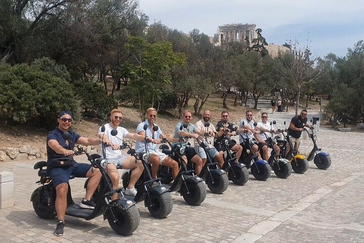 Athens: Premium Guided E-Scooter Tour in Acropolis Area - Photo 1 of 19