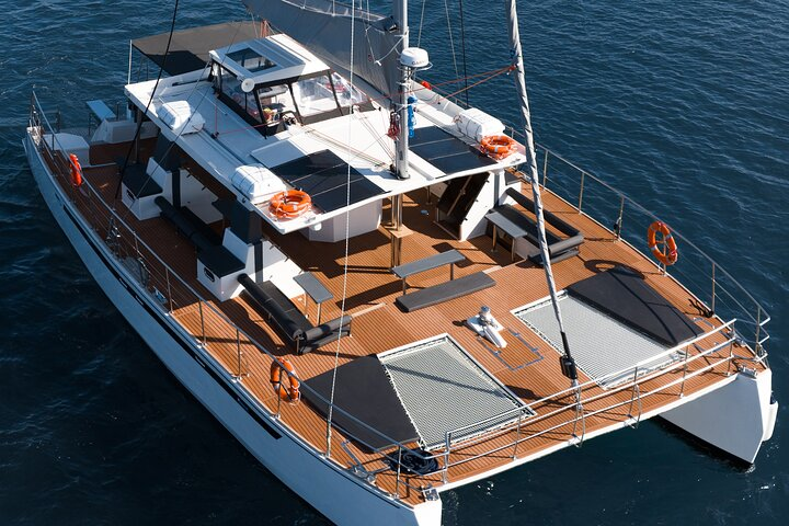 Comfort Max Catamaran Caldera Cruise with BBQ and Drinks - Photo 1 of 15