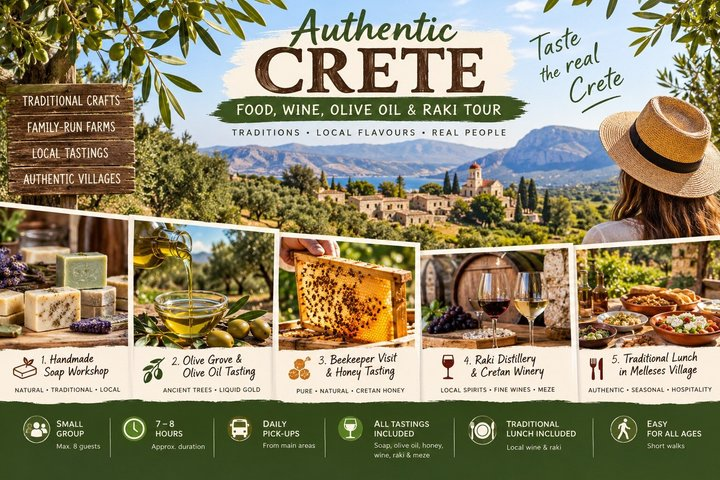Crete: Olive Oil, Soap, Wine, Raki - Flavorful Culinary Journey - Photo 1 of 22